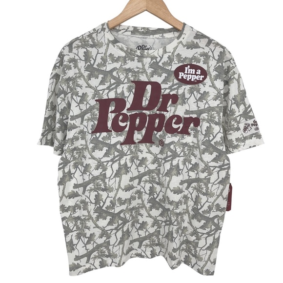 Dr. Pepper Leaf Camo I’m a Pepper T-Shirt Women’s Medium - Picture 1 of 10